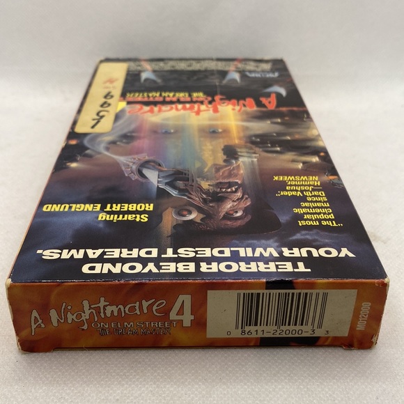 A Nightmare On Elm Street 4 The Dream Master VHS Horror Movie Original 1988 - Picture 5 of 9